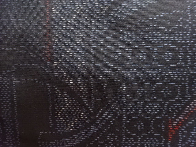 JAPANESE KIMONO / ANTIQUE KIMONO / SILK / DORO OSHIMA TSUMUGI / WOVEN CLASSICAL PATTERN